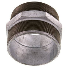 R 4'' Zinc plated Cast iron Double Nipple 25 Bar