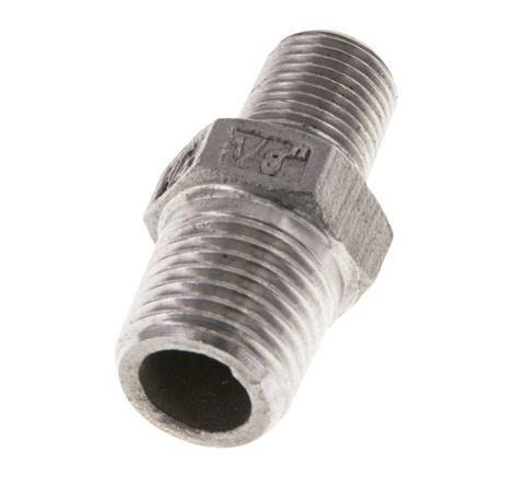 1/8'' NPT x 1/4'' NPT Stainless steel Double Nipple 16 Bar [2 Pieces]