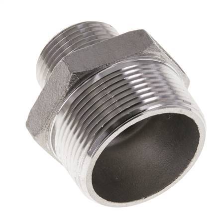 1'' NPT x 1 1/2'' NPT Stainless steel Double Nipple 16 Bar