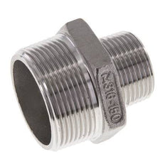 1'' NPT x 1 1/2'' NPT Stainless steel Double Nipple 16 Bar