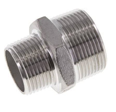 1'' NPT x 1 1/4'' NPT Stainless steel Double Nipple 16 Bar