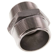 R 1 1/2'' x R 1 1/4'' Stainless steel Double Nipple 16 Bar