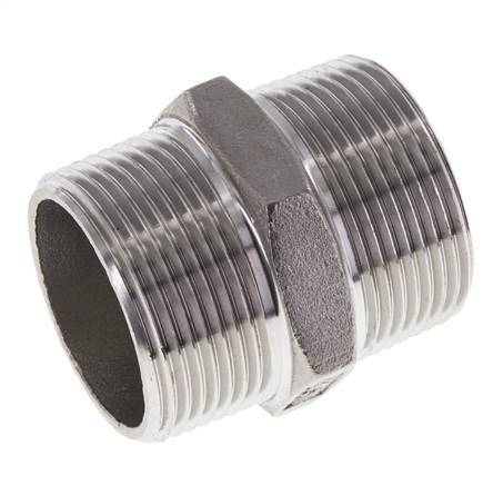 1 1/4'' NPT Stainless steel Double Nipple 16 Bar