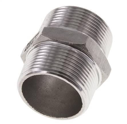 1 1/4'' NPT Stainless steel Double Nipple 16 Bar