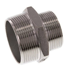 R 2'' x R 1 1/2'' Stainless steel Double Nipple 16 Bar