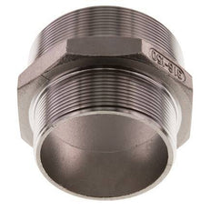 R 3'' x R 2 1/2'' Stainless steel Double Nipple 16 Bar