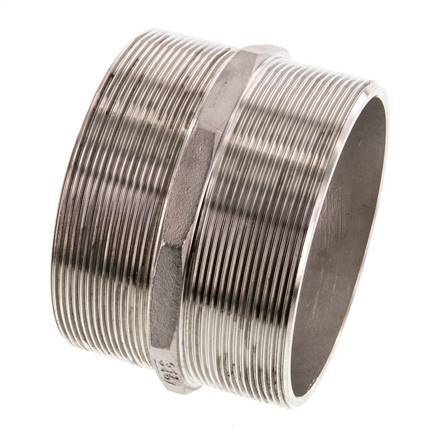 G 4'' Stainless steel Double Nipple 16 Bar