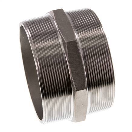 R 4'' Stainless steel Double Nipple 16 Bar