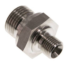 G 1/2'' x G 1/4'' Stainless steel Double Nipple 400 Bar - Hydraulic