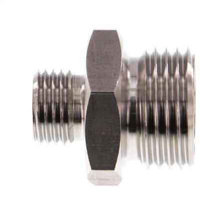 G 1/2'' x G 1/4'' Stainless steel Double Nipple 40 Bar