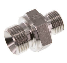 G 1/2'' x G 3/8'' Stainless steel Double Nipple 400 Bar - Hydraulic