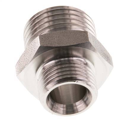 G 1/2'' x G 3/8'' Stainless steel Double Nipple 40 Bar