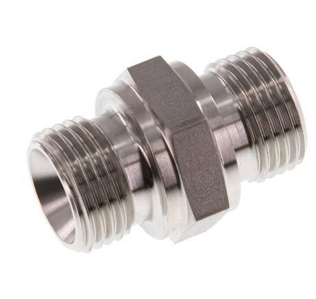 G 1/2'' Stainless steel Double Nipple 400 Bar - Hydraulic