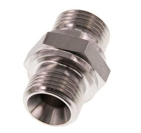 G 1/2'' Stainless steel Double Nipple 400 Bar - Hydraulic