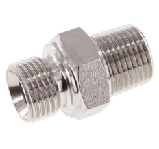 1/2'' NPT x G 1/2'' Stainless steel Double Nipple 40 Bar - Hydraulic
