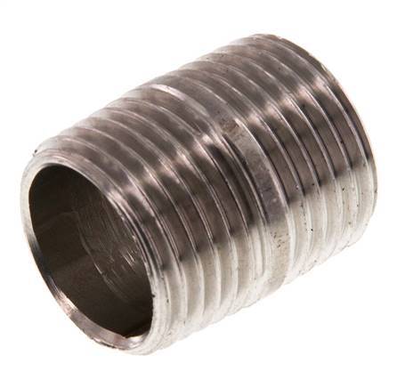 R 1/2'' Stainless steel Double Pipe Nipple 20 Bar DIN 2982 - 25mm [2 Pieces]