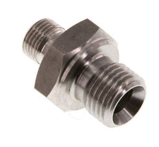 G 1/4'' x G 1/8'' Stainless steel Double Nipple 400 Bar - Hydraulic