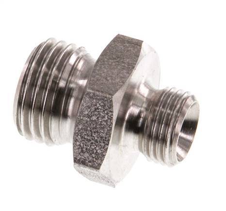 G 1/4'' x G 1/8'' Stainless steel Double Nipple 40 Bar