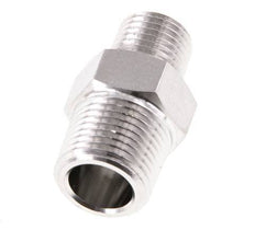 1/4'' NPT x 3/8'' NPT Stainless steel Double Nipple 210 Bar - Hydraulic