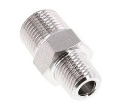 1/4'' NPT x 3/8'' NPT Stainless steel Double Nipple 210 Bar - Hydraulic