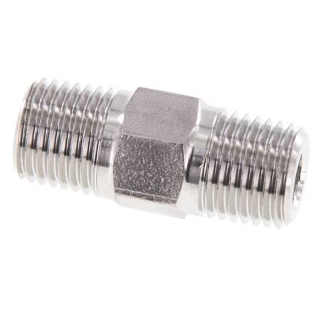 1/4'' NPT Stainless steel Double Nipple 275 Bar - Hydraulic