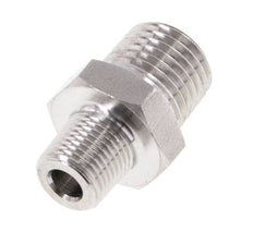 1/8'' NPT x 1/4'' NPT Stainless steel Double Nipple 275 Bar - Hydraulic