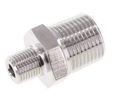 1/8'' NPT x 3/8'' NPT Stainless steel Double Nipple 210 Bar - Hydraulic