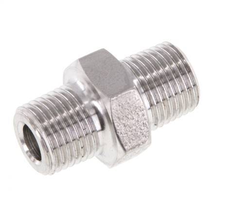1/8'' NPT Stainless steel Double Nipple 345 Bar - Hydraulic
