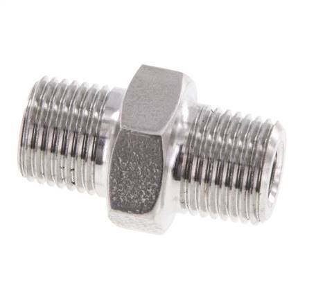 1/8'' NPT Stainless steel Double Nipple 345 Bar - Hydraulic