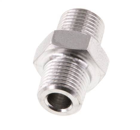 1/8'' NPT Stainless steel Double Nipple 345 Bar - Hydraulic