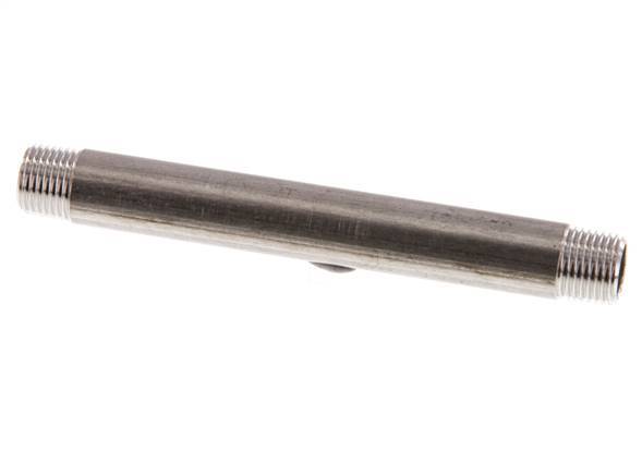 R 1/8'' Stainless steel Double Pipe Nipple 20 Bar DIN 2982 - 100mm