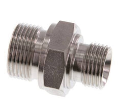 G 3/4'' x G 1/2'' Stainless steel Double Nipple 400 Bar - Hydraulic