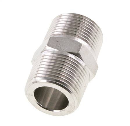 3/4'' NPT Stainless steel Double Nipple 170 Bar - Hydraulic