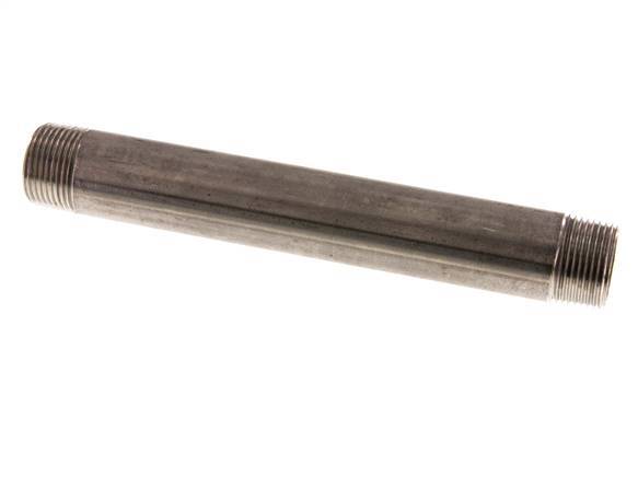 R 3/4'' Stainless steel Double Pipe Nipple 20 Bar DIN 2982 - 180mm