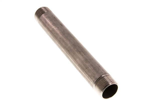 R 3/4'' Stainless steel Double Pipe Nipple 20 Bar DIN 2982 - 180mm