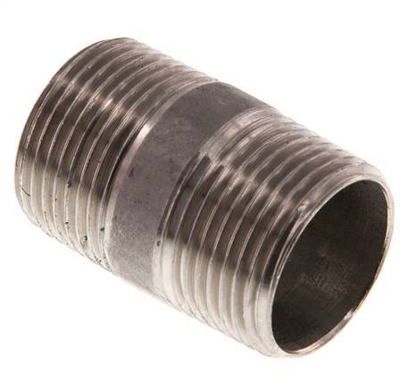 R 3/4'' Stainless steel Double Pipe Nipple 20 Bar DIN 2982 - 40mm