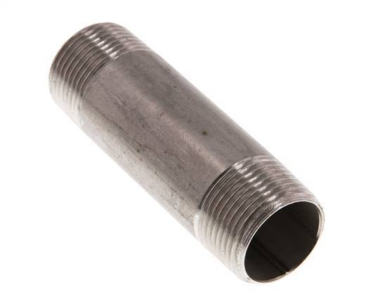 R 3/4'' Stainless steel Double Pipe Nipple 20 Bar DIN 2982 - 80mm