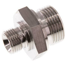 G 1'' x G 1/2'' Stainless steel Double Nipple 345 Bar - Hydraulic