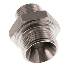 G 1'' x G 3/4'' Stainless steel Double Nipple 345 Bar - Hydraulic