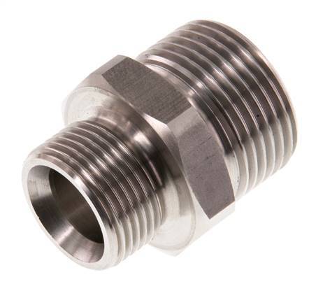 G 1'' x G 3/4'' Stainless steel Double Nipple 40 Bar