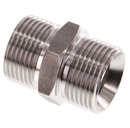 G 1'' Stainless steel Double Nipple 40 Bar