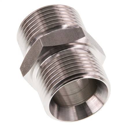 G 1'' Stainless steel Double Nipple 40 Bar