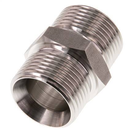 G 1'' Stainless steel Double Nipple 40 Bar