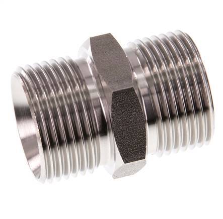 G 1'' Stainless steel Double Nipple 40 Bar