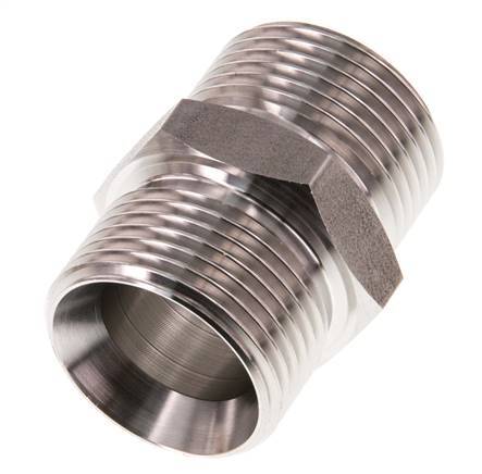 G 1'' Stainless steel Double Nipple 40 Bar