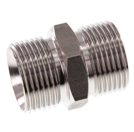 G 1'' Stainless steel Double Nipple 40 Bar