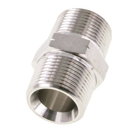1'' NPT Stainless steel Double Nipple 140 Bar - Hydraulic