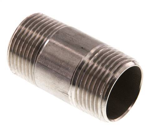 R 1'' Stainless steel Double Pipe Nipple 20 Bar DIN 2982 - 60mm