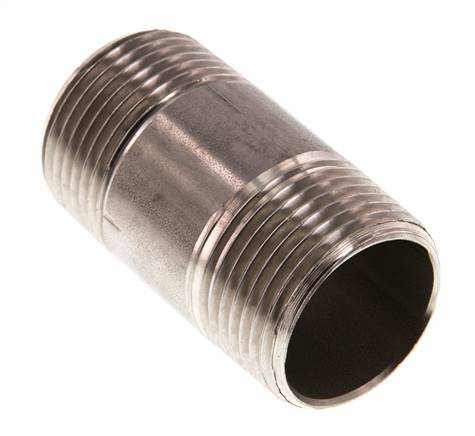 R 1'' Stainless steel Double Pipe Nipple 20 Bar DIN 2982 - 60mm