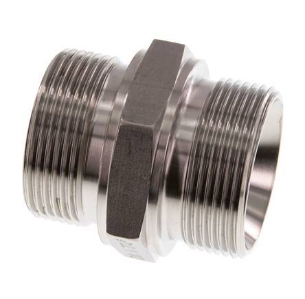 G 1 1/2'' Stainless steel Double Nipple 315 Bar - Hydraulic